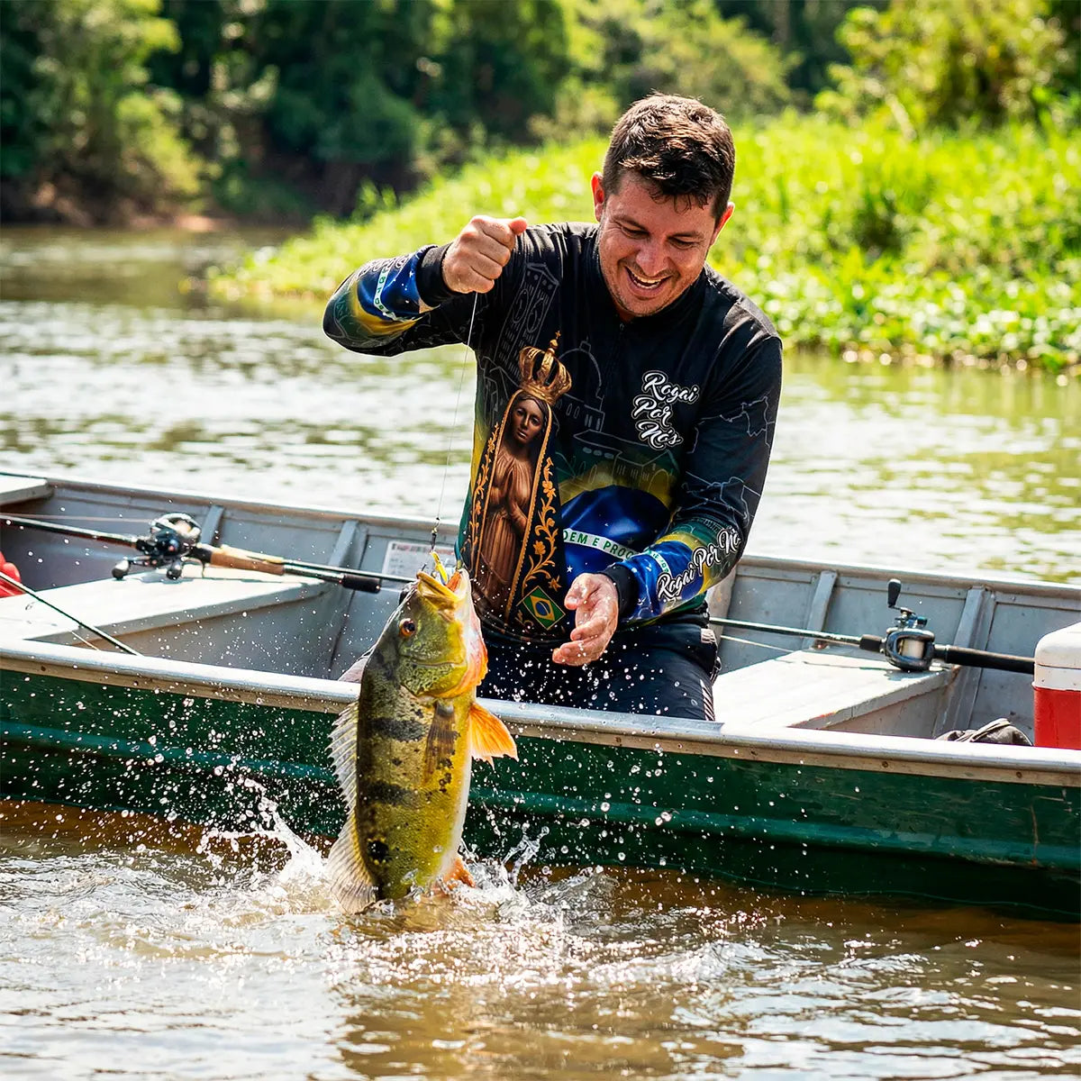 COMPRE 1 LEVE 3 – Camisa Nossa Senhora Aparecida Rogai Por Nós Manga Longa